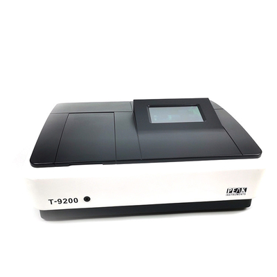 Sistema óptico de doble haz 23KG Espectrofotómetro 190-1100nm UV Visible pantalla táctil