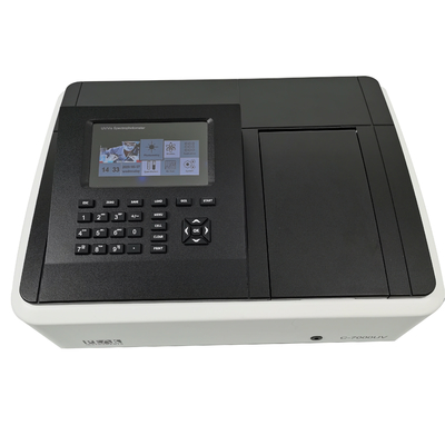 Espectrofotómetro de lámpara halógena visible de pantalla LCD de 7 pulgadas para medición de laboratorio médico