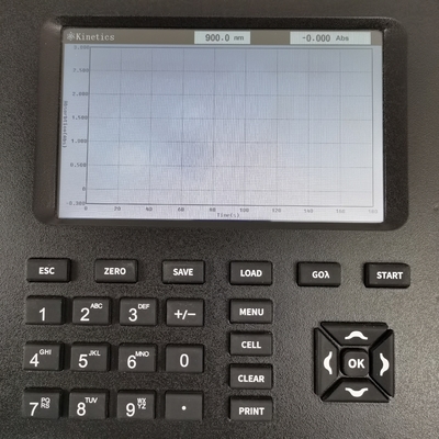 Rayo único de 2nm ancho de banda 7 pulgadas pantalla LCD Chn Vis 325-1000nm espectrofotómetro