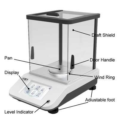 Tiempo de estabilización del equilibrio electrónico de laboratorio por puerto USB ≤ 4 segundos 0.1mg Externo