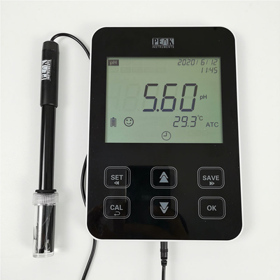 Panel táctil LCD de 5 pulgadas Tablet pH mV medidor con calibración de 3 puntos y alta precisión