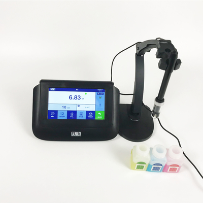 Alta resolución de 7 pulgadas Color LCD pantalla táctil Laboratorio Digital mV pH Medidores para aguas residuales