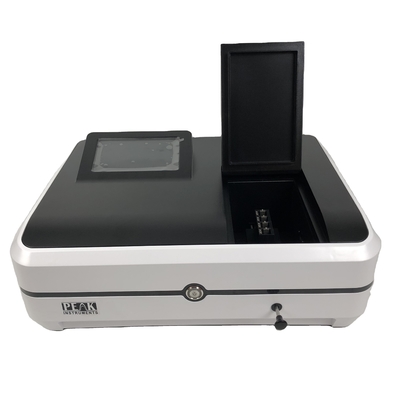 Espectrofotómetro de haz único, ajuste automático de la longitud de onda y precisión fotométrica ±0,5%T