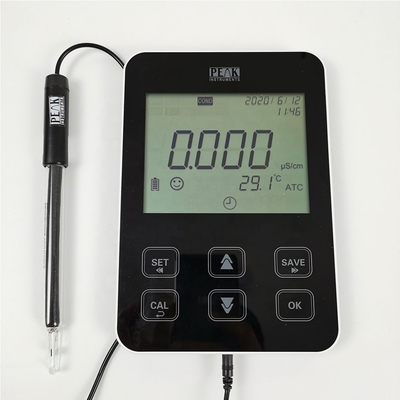 1 punto de calibración ATC 1.0% FS 5 pulgadas Tabletas LCD TDS de conductividad para los resultados