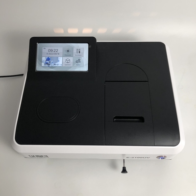 Soporte OEM 320-1100nm 4nm espectrofotómetro visible de haz único con pantalla táctil