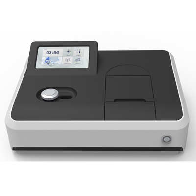 Precisión fotométrica ±0,5%T Rango de longitud de onda 320-1100 nm Espectrofotómetro de haz único