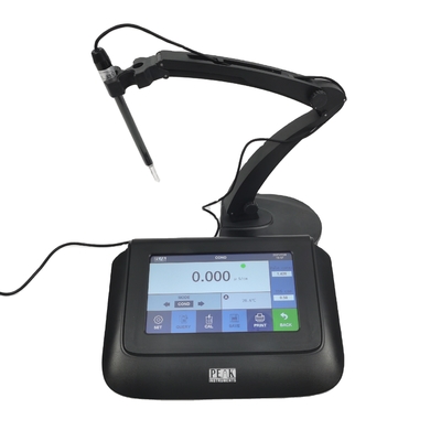 Comunicación USB 1 punto de calibración de prueba de agua de banco pantalla táctil 5 en 1 Ec Tds Meter