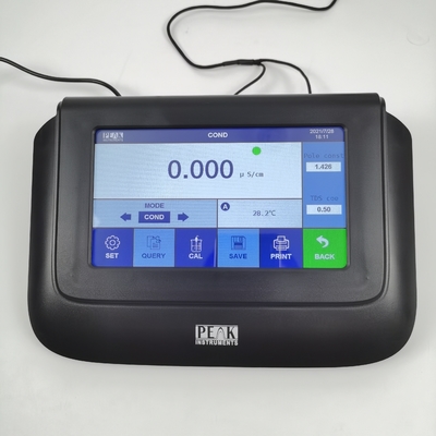 Prueba de agua de pantalla táctil de 7 pulgadas en el banco 5 en 1 Ec Meter para análisis de múltiples parámetros