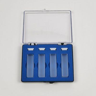 2 Ventana pulida PEAK Laboratorio de instrumentos 1cm 10mm Espectrofotómetro Cuvette de vidrio