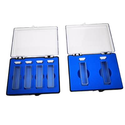 Espectrofotómetro Cuvette de cristal Cuvette de cuarzo 1 cm 10 mm para el rango espectral 190-2500 nm