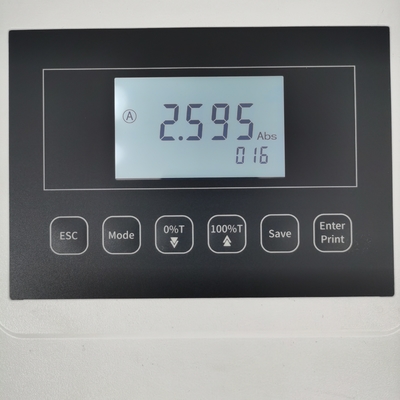 Espectrómetro de instrumentos de pico 4nm Fotómetro UV manual con pantalla LCD retroiluminada