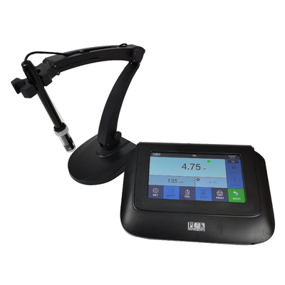 PEAK Instrumentos Medidor de pH de la plataforma de banco de 6,5 pulgadas Pantalla táctil de 3 puntos Calibración 0-100C ATC