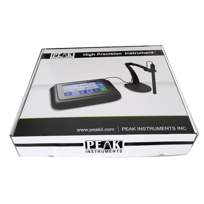 PEAK Instrumentos Medidor de pH de la plataforma de banco de 6,5 pulgadas Pantalla táctil de 3 puntos Calibración 0-100C ATC
