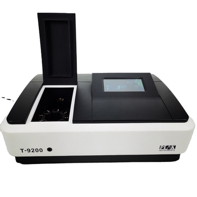 Espectrofotómetro UV/Vis de 190-1100 nm con pantalla táctil y ancho de banda espectral de 2 nm