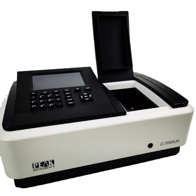 190-1100nm Rango de longitud de onda Espectrofotómetro de haz único para procesamiento de microcomputadoras