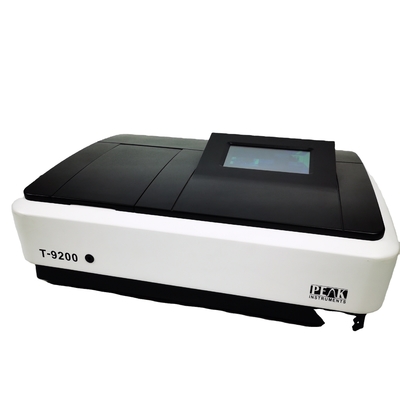 Instrumentos de pico T-9200 UV espectrofotómetro visible doble haz para la detección de longitud de onda
