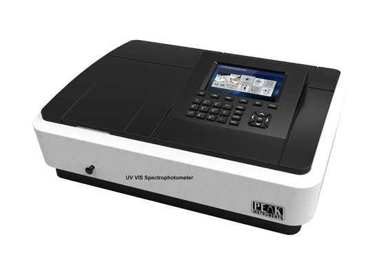 Repetitividad de longitud de onda ≤ 0,2 nm Espectrómetro UV/Visible de doble haz para soluciones de laboratorio