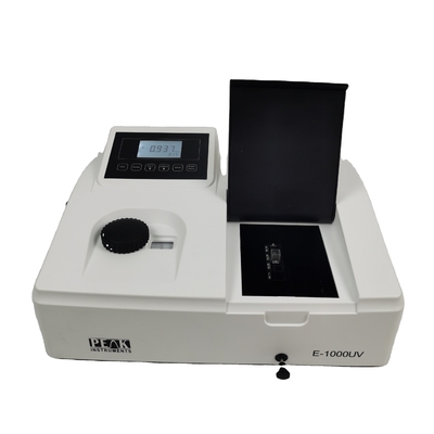 Lámpara de deuterio/tungsteno de tipo espectrofotómetro manual de haz único básico de 190 nm a 1020 nm