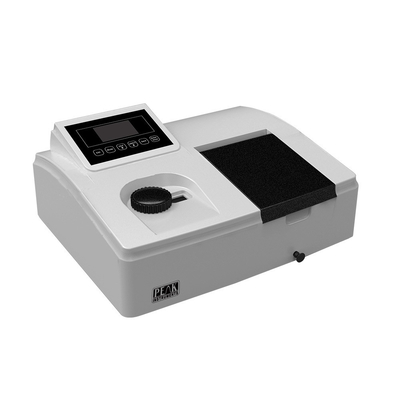 Lámpara de deuterio/tungsteno de tipo espectrofotómetro manual de haz único básico de 190 nm a 1020 nm